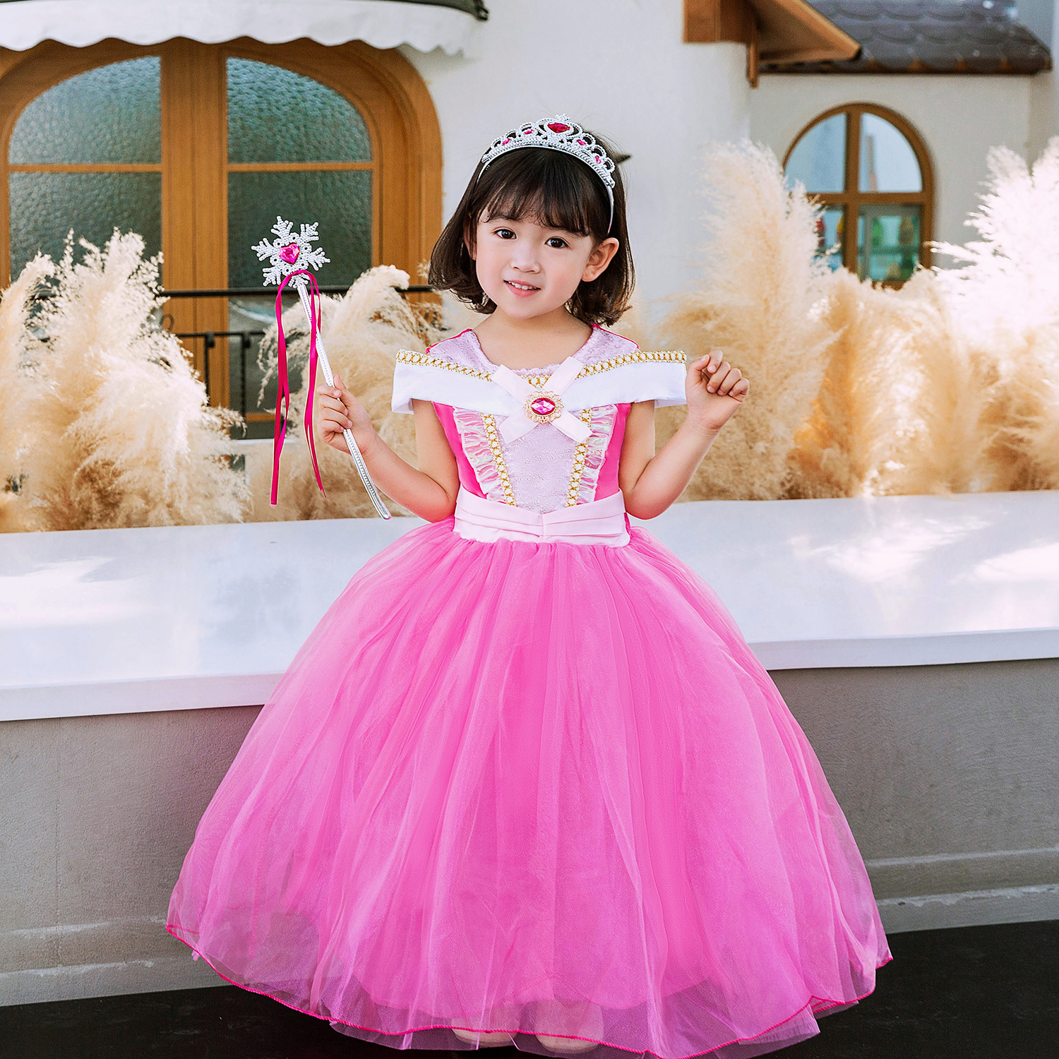 ĐỒ NHẬP VAI CÔNG CHÚA ELSA MÀU HỒNG