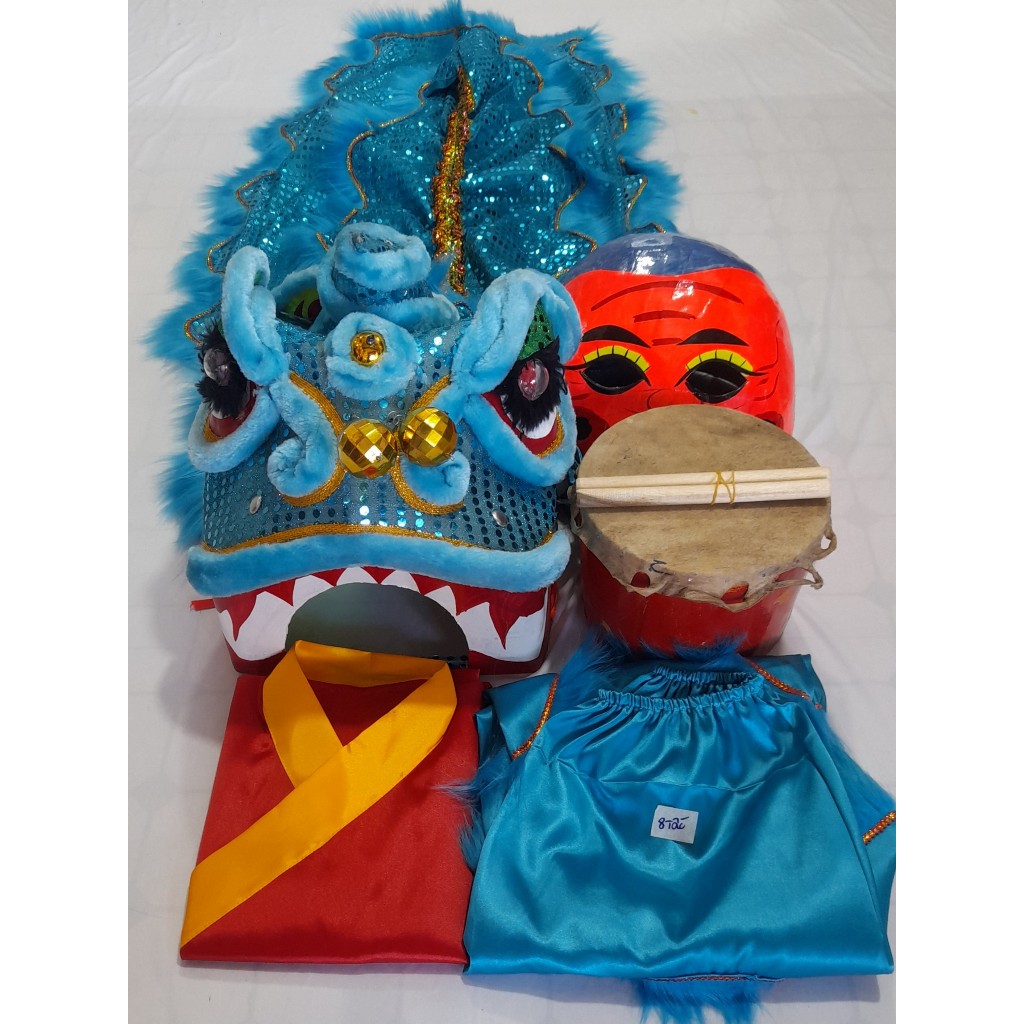 ĐỒ MÚA LÂN CHO BÉ MÀU XANH